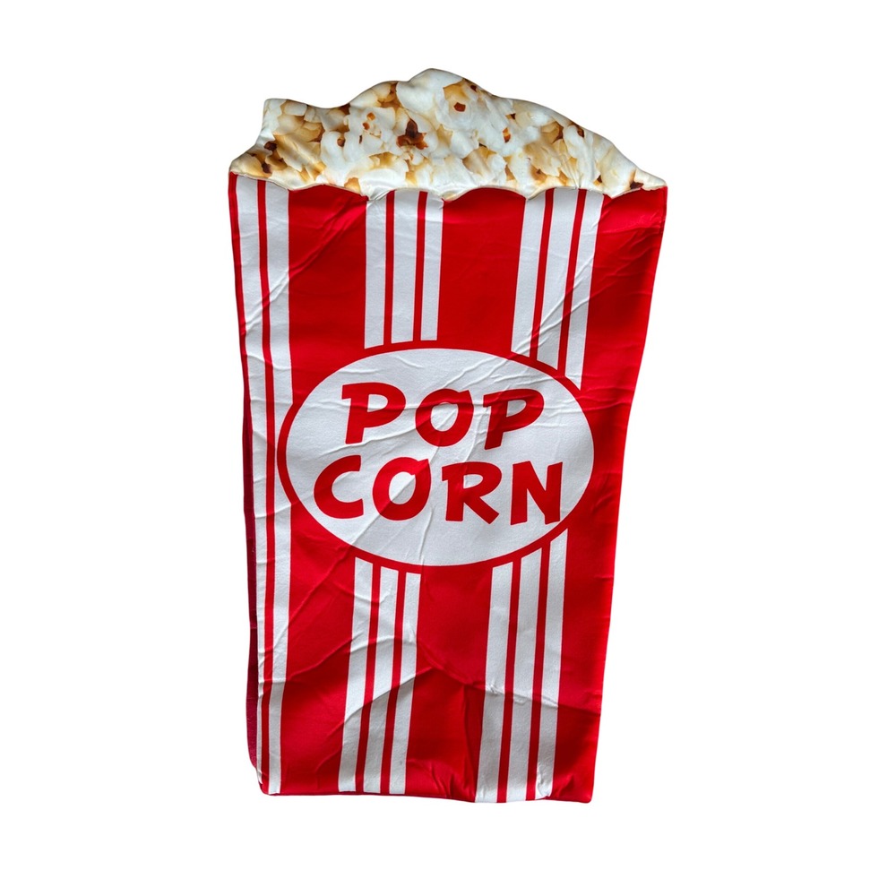Popcorn Box Costume Red White Striped Pullover One Size Halloween Party Fun